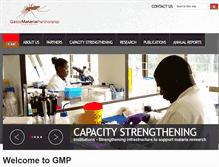 Tablet Screenshot of gatesmalariapartnership.org